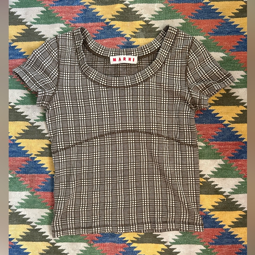 Marni Plaid T-shirt